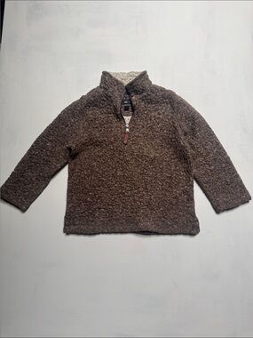 True Grit Brown Sherpa-Lined Pullover